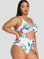 OEM Ladies Floral Plus Size Swimwear