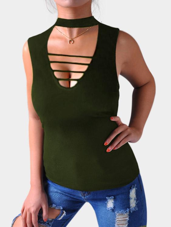 OEM ODM Ladies Army Green Camis