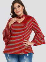 OEM Ladies Red Plus Size Tops