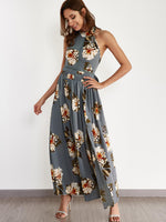 OEM Ladies Grey Floral Dresses