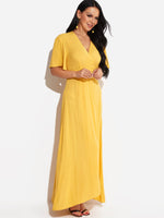 OEM Ladies Yellow Sexy Dresses