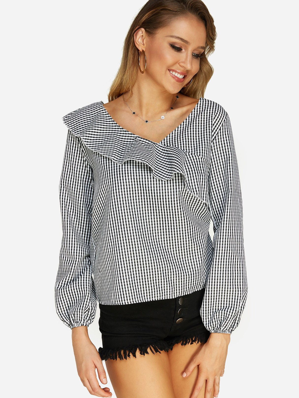 ODM Ladies Long Sleeve Blouses