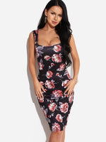 OEM Ladies Floral Bodycon Dresses