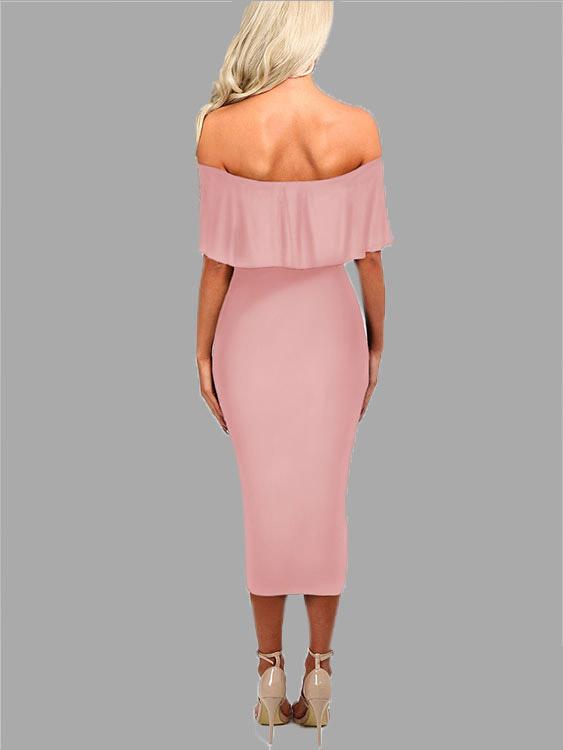 OEM ODM Womens Pink Bodycon Dresses