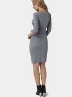 NEW FEELING Womens Grey Sexy Dresses