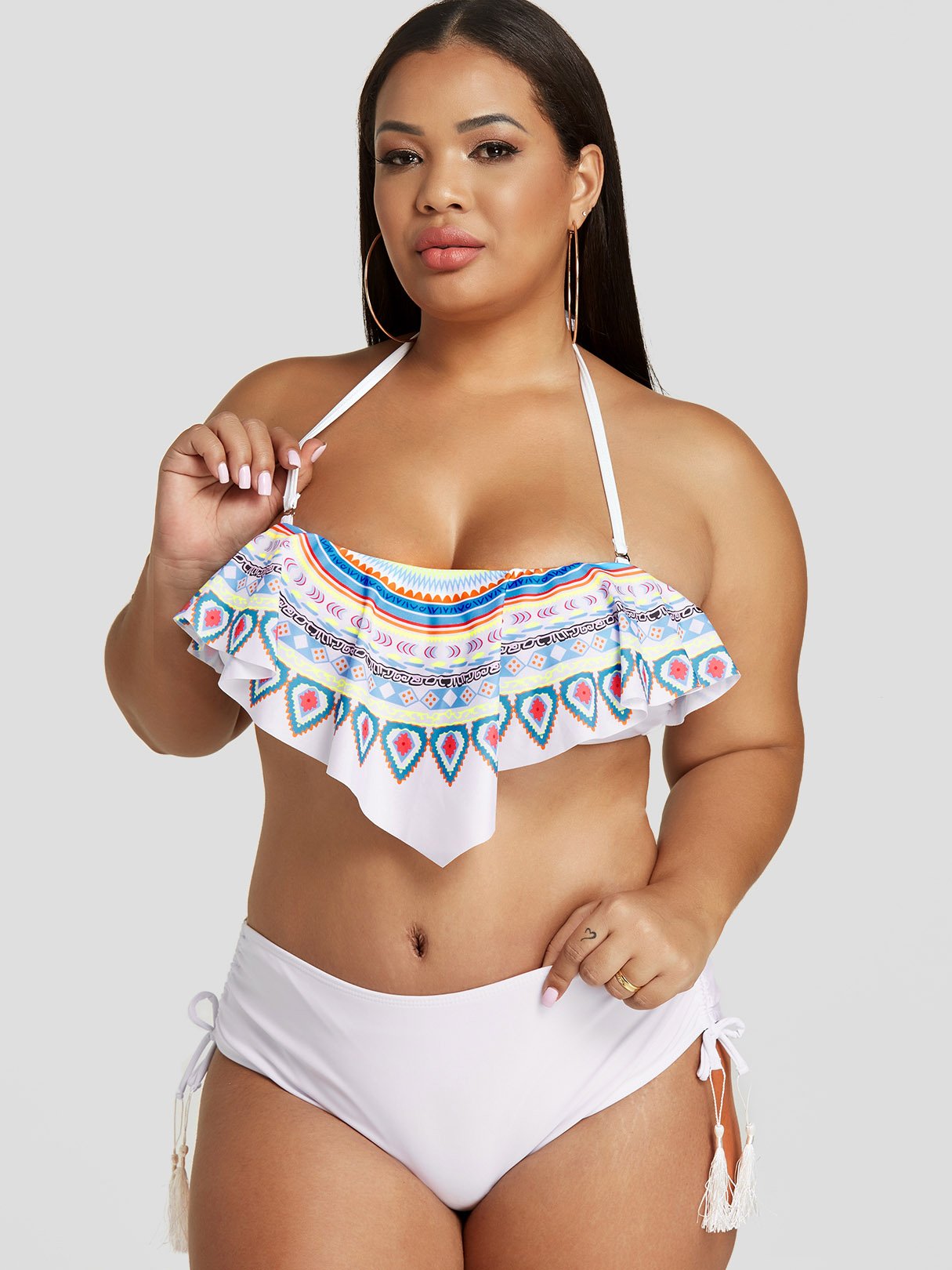 OEM ODM Womens White Plus Size Swimwear