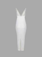 NEW FEELING Womens White Maxi Dresses