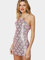 NEW FEELING Womens Pink Sexy Dresses