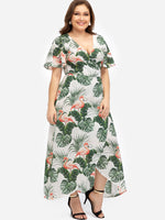 OEM Ladies Green Plus Size Dresses