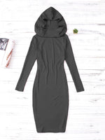 ODM Ladies Long Sleeve Midi Dress