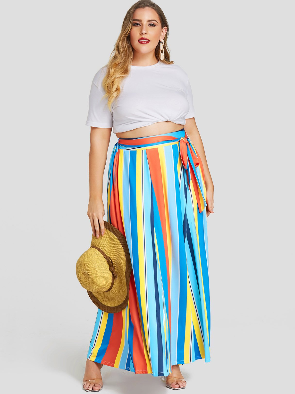 Wholesale Stripe Plus Size Bottoms