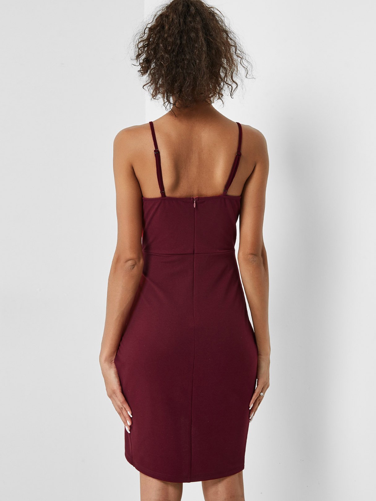 NEW FEELING Womens Burgundy Sexy Dresses