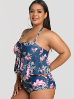 OEM Ladies Navy Plus Size Swimwear