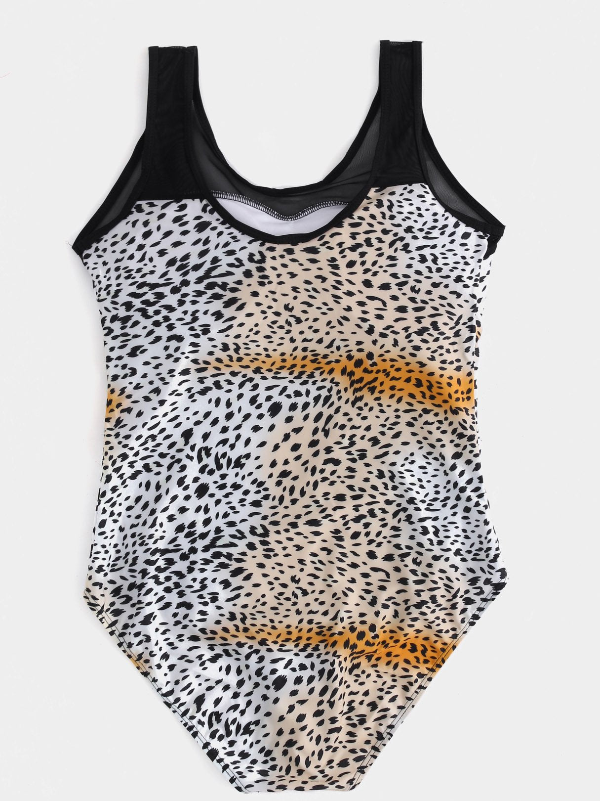 NEW FEELING Womens Leopard Plus Size Swimwear