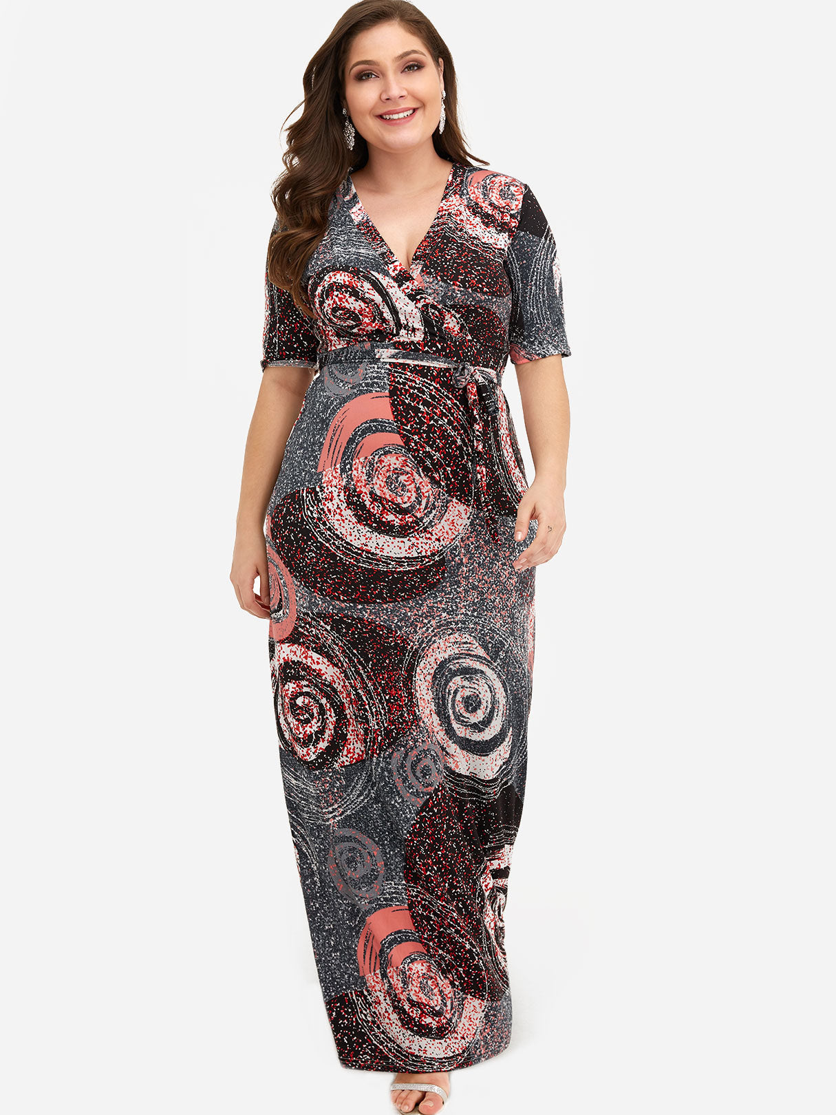 OEM ODM Womens Half Sleeve Plus Size Maxi Dresses