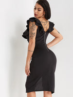 NEW FEELING Womens Black Bodycon Dresses