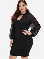 OEM Ladies Black Plus Size Dresses