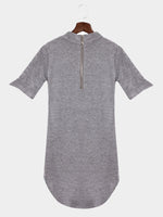 NEW FEELING Womens Grey Bodycon Dresses