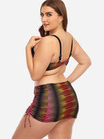 NEW FEELING Womens Pink Plus Size Swimwear