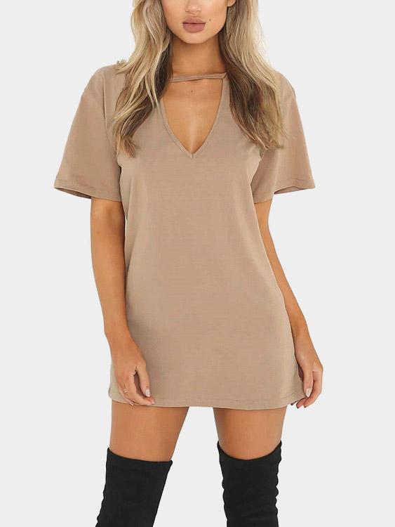 OEM ODM Womens Khaki Sexy Dresses