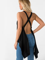 NEW FEELING Womens Black Camis