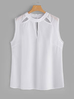 OEM ODM Ladies Plus Size White Blouses