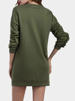 NEW FEELING Womens Army Green Sweatshirts