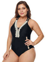 ODM Ladies Sleeveless Plus Size Swimwear