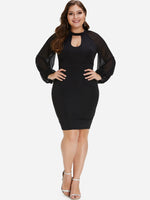 OEM ODM Plus Size Cocktail Dresses With Sleeves