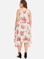 NEW FEELING Womens Floral Plus Size Dresses