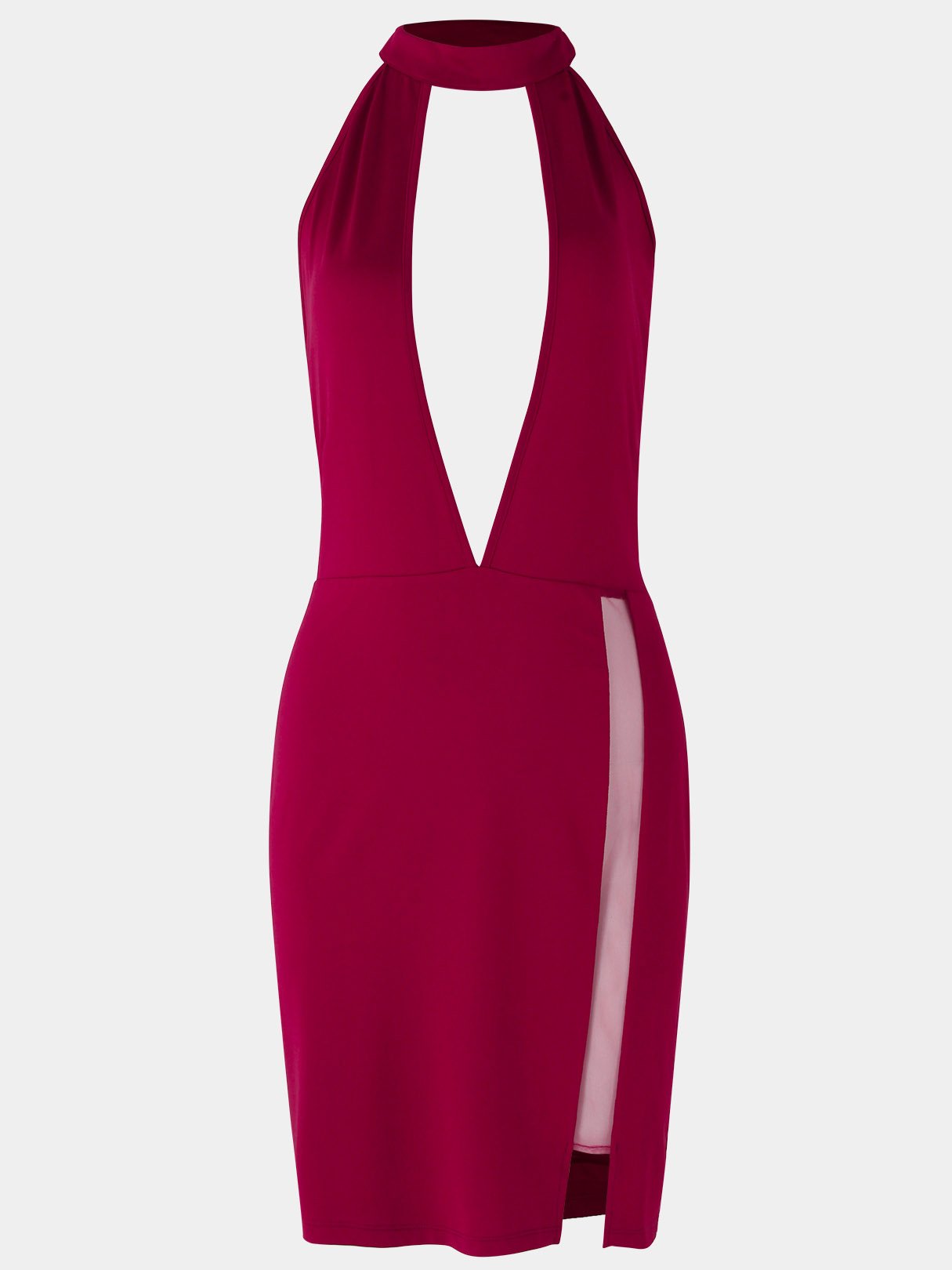 NEW FEELING Womens Burgundy Sexy Dresses