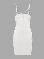 NEW FEELING Womens White Bodycon Dresses