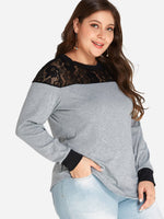 OEM Ladies Grey Plus Size Tops