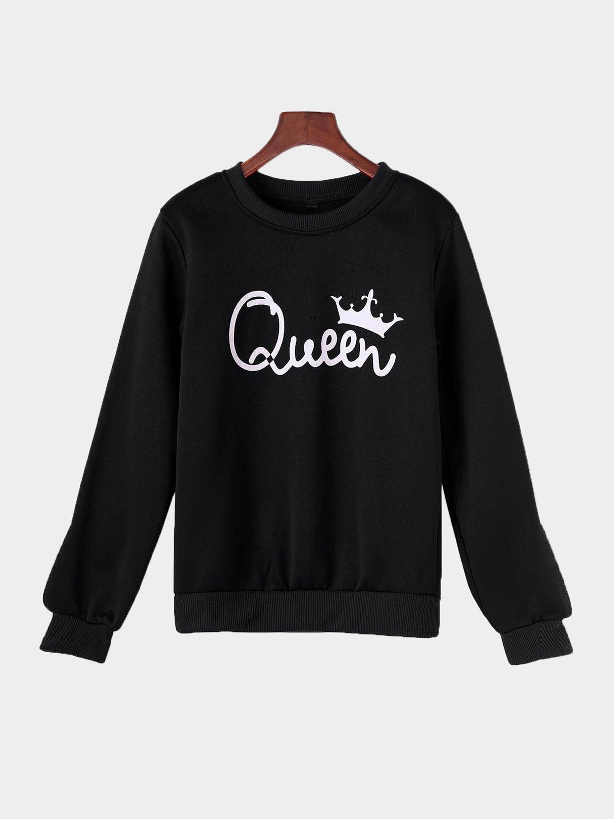 NEW FEELING Womens Black Sweatshirts