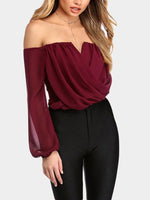 OEM Ladies Burgundy Blouses