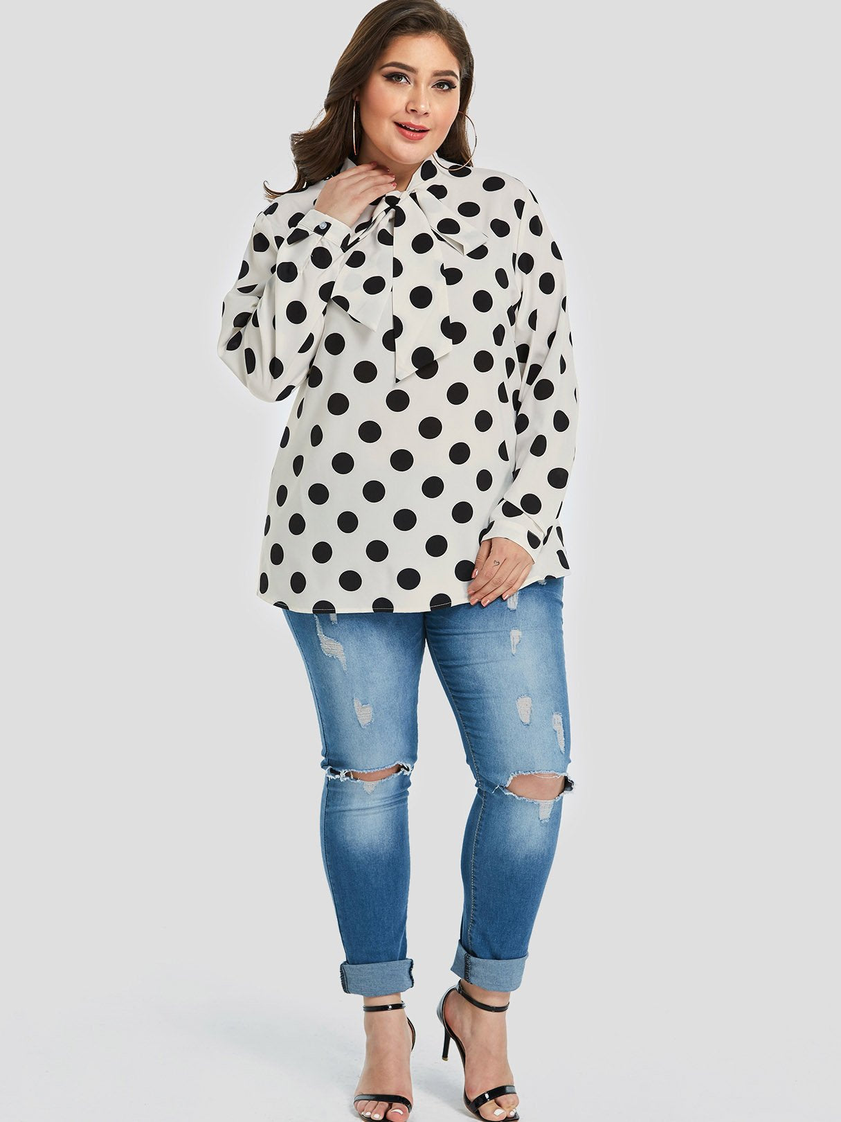 OEM ODM Ladies Plus Size Cotton Blouses