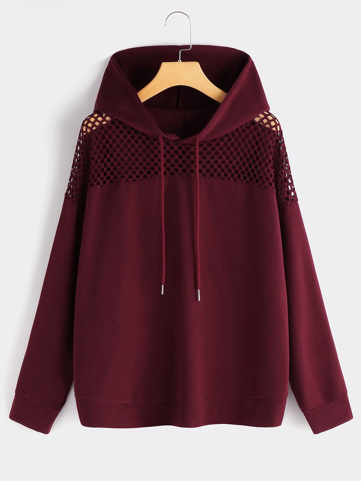 OEM Ladies Burgundy Plus Size Tops