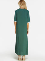 NEW FEELING Womens Green V-Neck Dresses