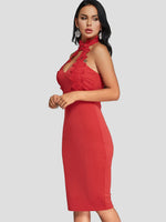 OEM Ladies Red Bodycon Dresses