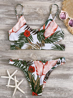 Wholesale Floral Print Beach Bikini Swimsuit Set